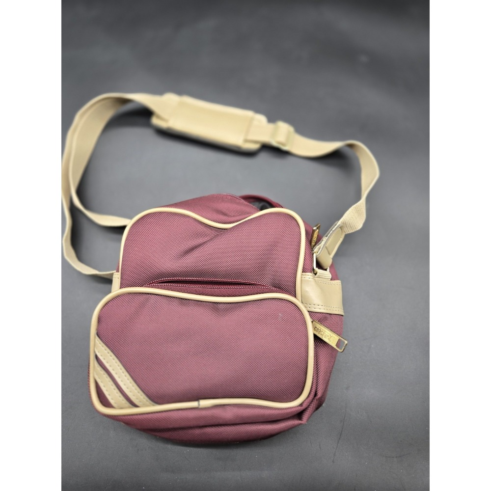 Vintage Festival PS-7W Camera Camcorder Bag Burgundy Shoulder Strap Retro